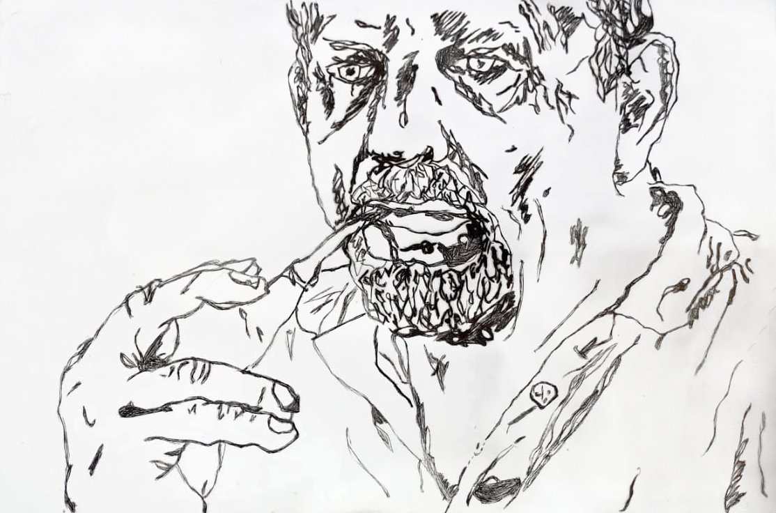 Jeanne Human - Man with pipe